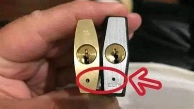 السر وراء وجود ثقب صغير في القفل.. الإجابة لن تخطر على بالك!!
