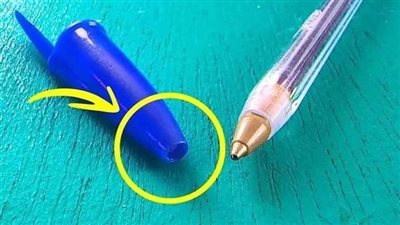 السبب وراء وجود فتحة صغيرة في القلم الحبر!!