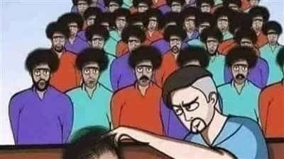 جاءه تاجر الماس امريكي للحلاقه