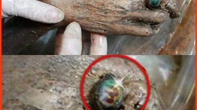 لحظة العثور على مومياء غامضة في قبر في بيرو