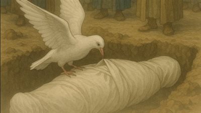 قصة الصحابي الذي نزل على نعشه طائر أبيض من السماء لم يُرَ مثله قط! 