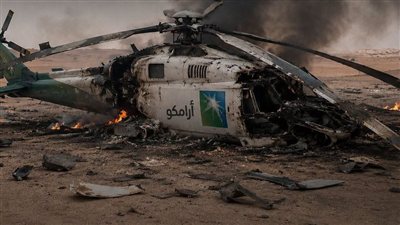 ‏سقوط طائرة مروحية واستشهاد جميع الركاب